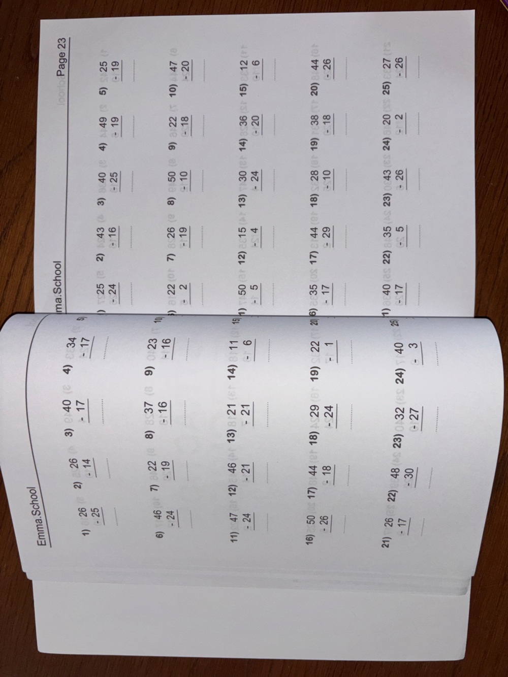 Basic Math Workbook for Adults - Yellow & Blue - Picture 5 of 5